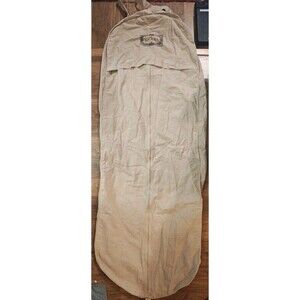 Gucci Garment Bag Travel Clothes Suit Jacket Case 53x19 Cotton Blend Beige